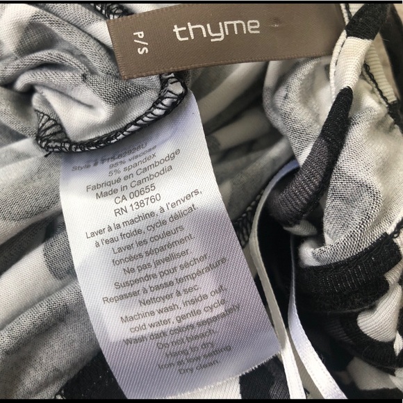 Thyme Maternity Leopard Print Maxi Dress B&W - Picture 7 of 8